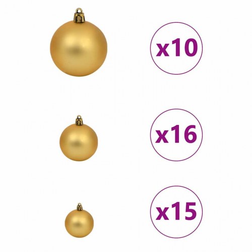 Kunstigt juletræ med 300 LED'er hvid 180 cm i PE og PVC