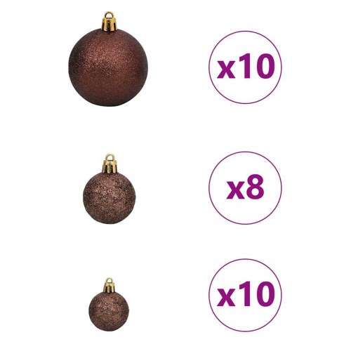Kunstigt juletræ med 300 LED'er grøn 210 cm i PE og PVC