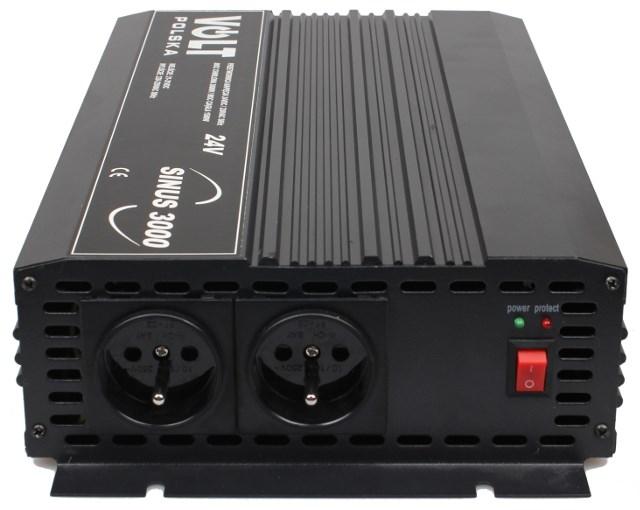Strømomformer 24V til 230V - VOLT Polska Sinus 3000 (1500/3000 W)