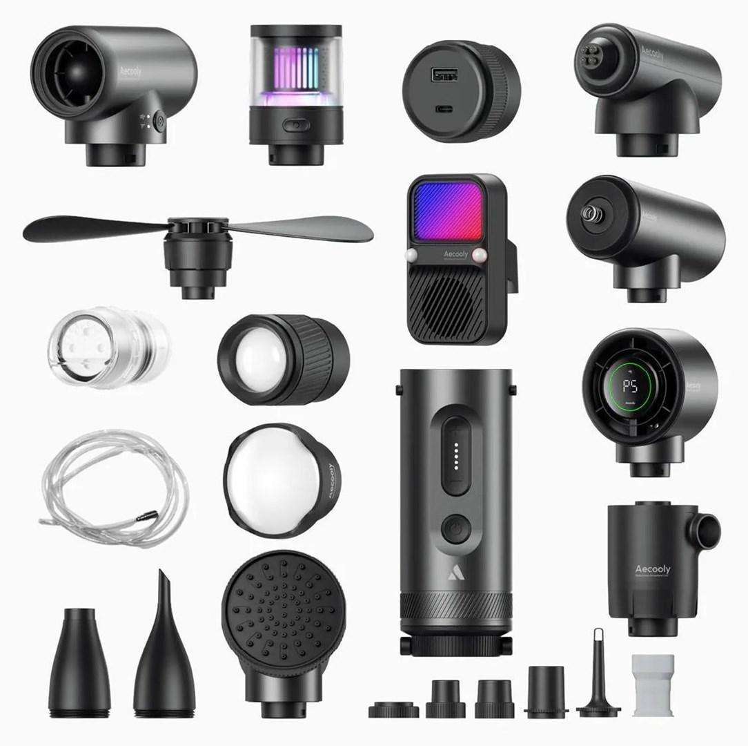 AECOOLY CamperPack modulært campingkit med USB-C 25,9 Wh IPX7