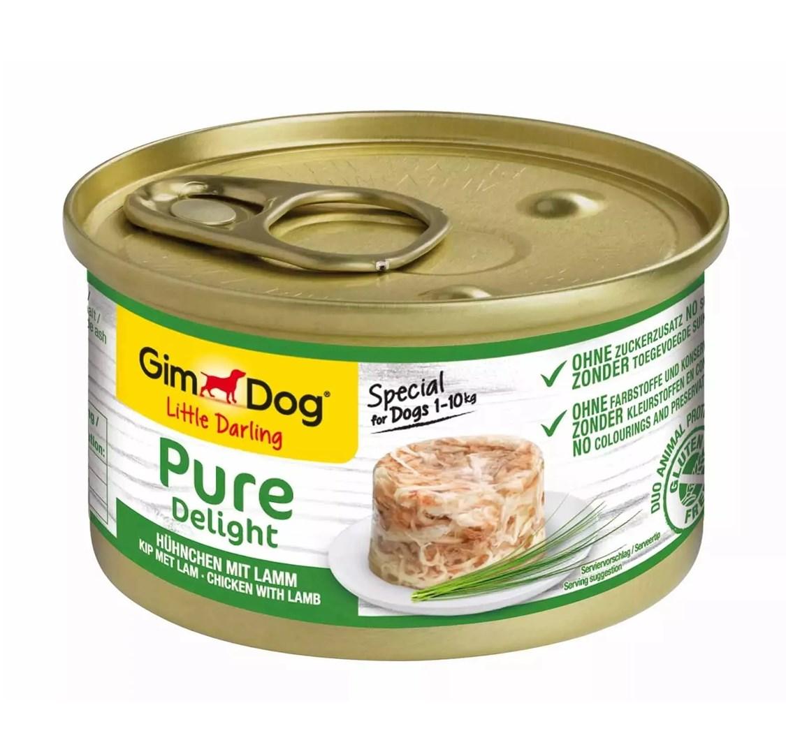 GimDog Little Darling Pure Delight kylling med lam vådfoder til hund 85 g