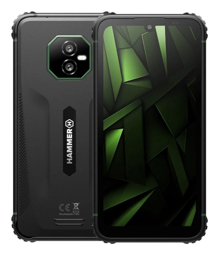 HAMMER Ranger 6" 8/256 GB 4G Dual SIM smartphone - sort/grøn