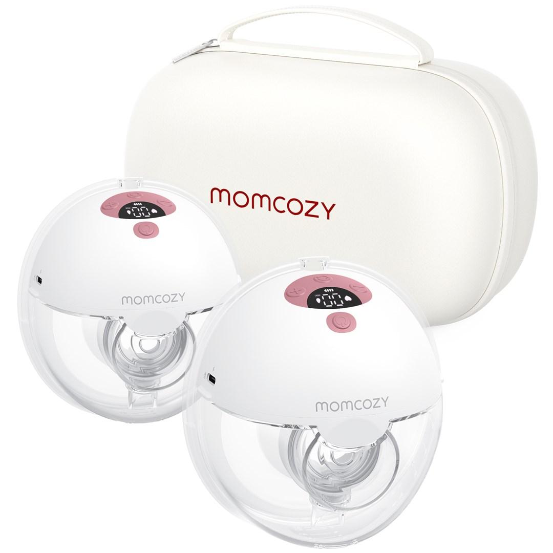 MOMCOZY M5 WEARABLE BREAST PUMP RED DOUBLE PACKS