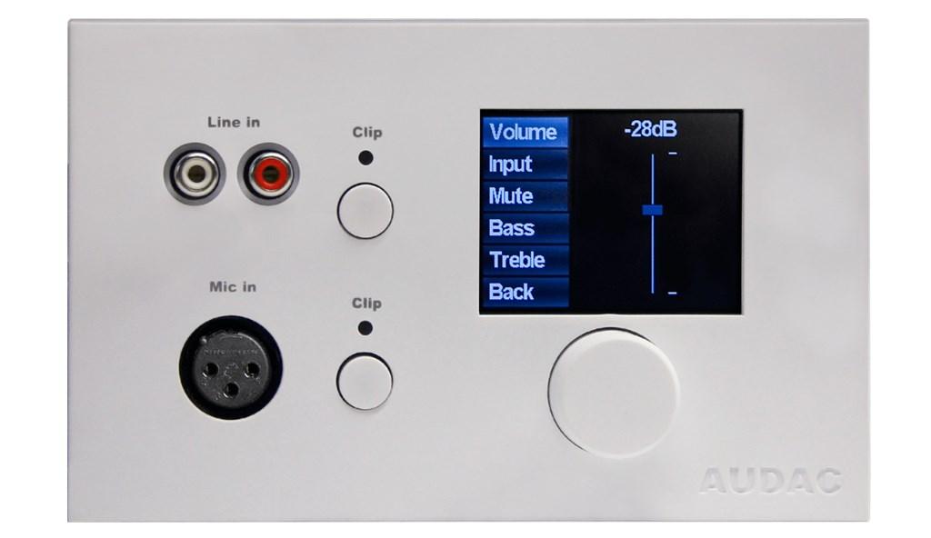 AUDAC MWX65 roterende volumenkontrol til væg, hvid