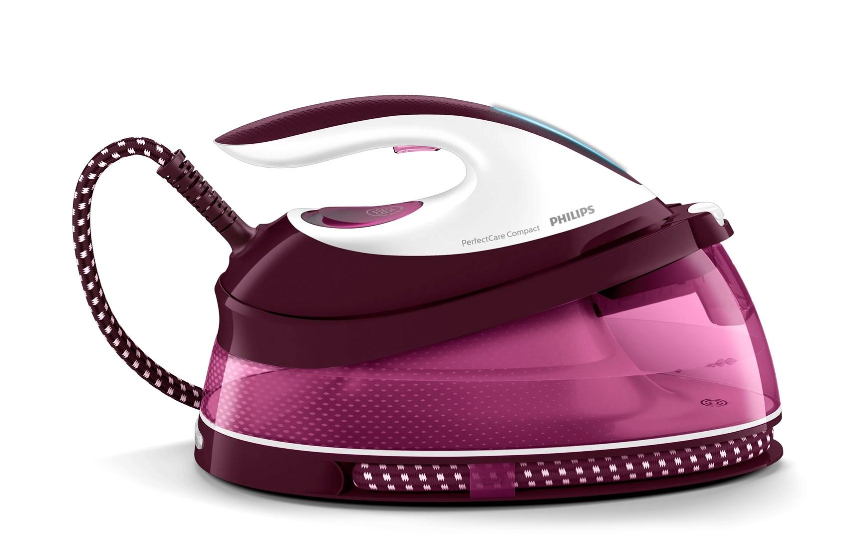 Philips PerfectCare Compact GC7842/40 dampstrygestation 1,5 l - lilla/hvid