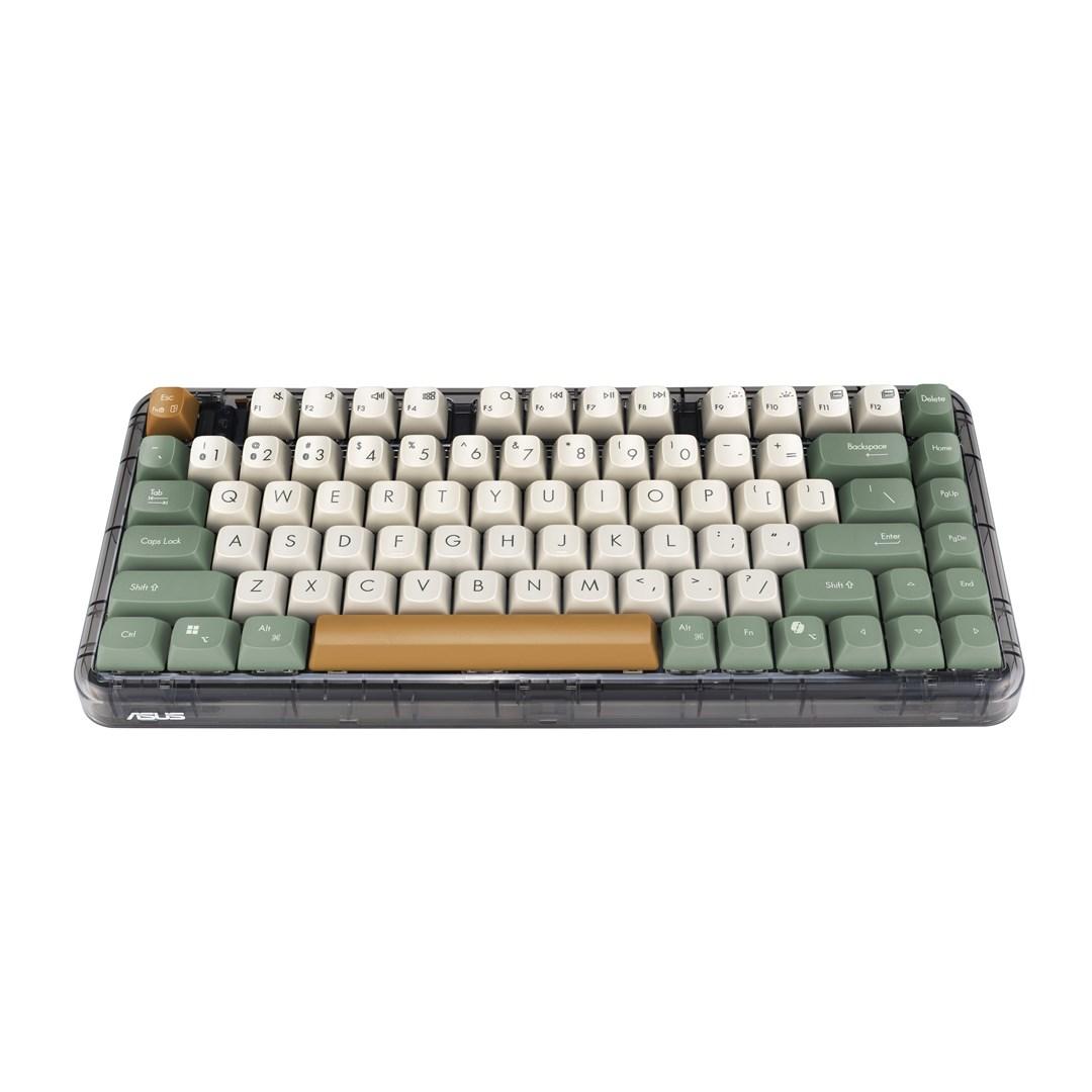ASUS KD201 Jelly75 mælkehvidt trådløst mekanisk tastatur