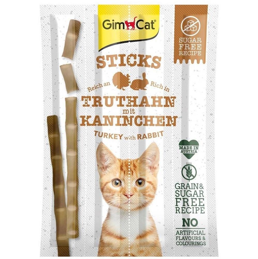GimCat Sticks med kalkun og kanin til katte 4 stk