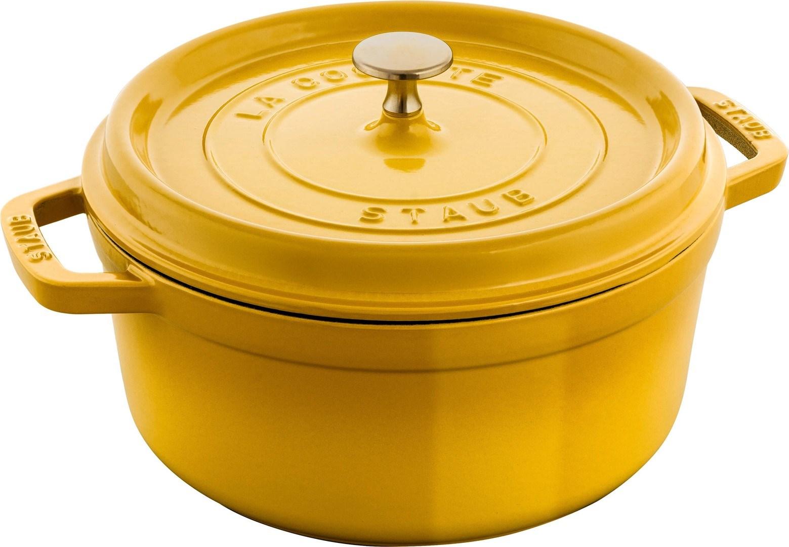 STAUB La Cocotte rund støbejernsgryde 3,7 l gul