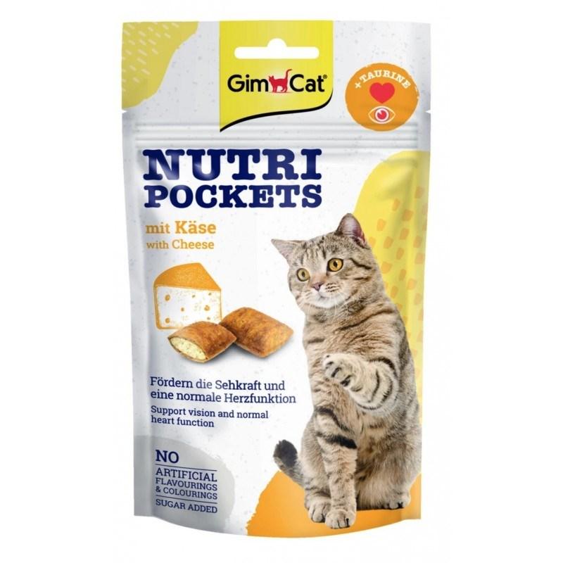 GimCat Nutri Pockets med ost kattegodbidder 60 g