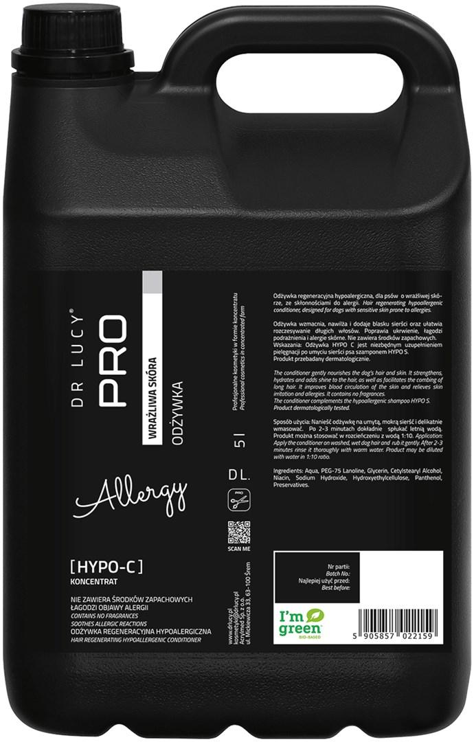 Dr Lucy Hypo C balsam til hunde med sensitiv hud 5 l