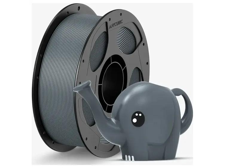 Anycubic PETG Filament 1.75mm 1kg Tekstureret Sølv AHPESL-102