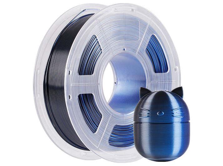 Anycubic PLA Silk Dual PLA-filament 1.75mm Sort Og Blå  AHSC08-103