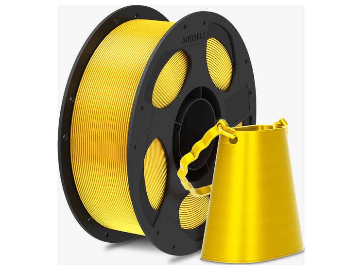 Anycubic PLA Silk PLA-filament 1.75mm Skindende Guld AHSCSG-103
