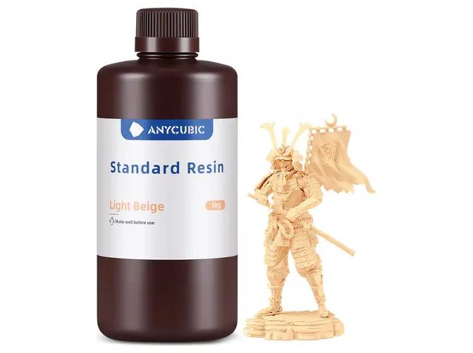 Anycubic Standard Resin 1 kg lys beige til 3D-printer billede