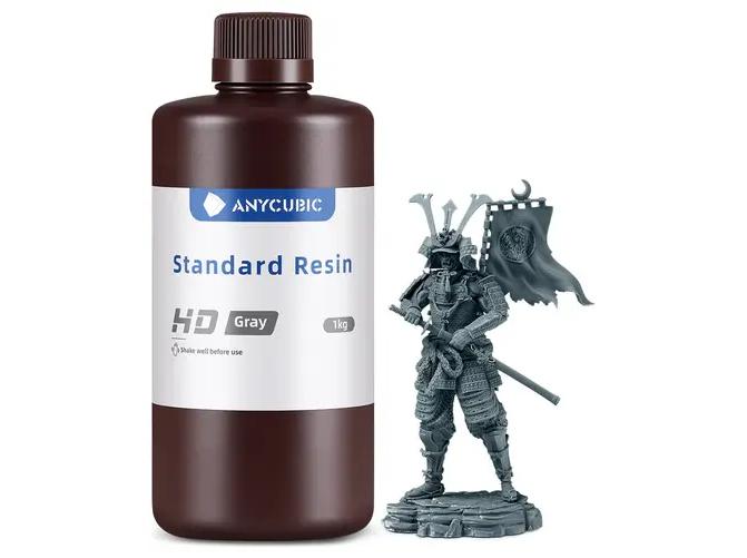 Anycubic Standard Resin HD grå 1 kg til 3D-printer billede