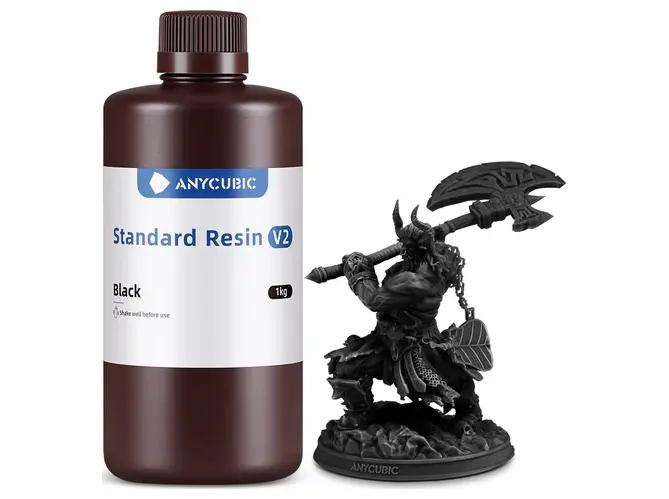 ANYCUBIC Standard Resin V2 1 kg sort 3D-printer resin