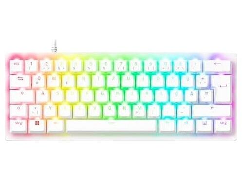 Razer Huntsman V3 Pro Mini gaming tastatur 60% hvid, tysk