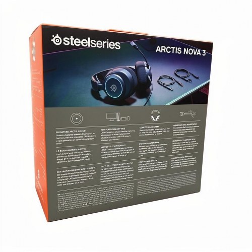 SteelSeries Arctis Nova 3 kablet gaming headset sort