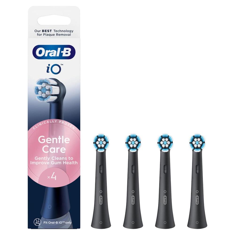 Oral-B iO Gentle Care børstehoveder sort 4 stk. billede