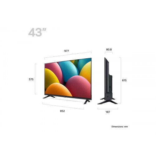 LG 43LR60006LA 43" Fuld HD Smart TV sort