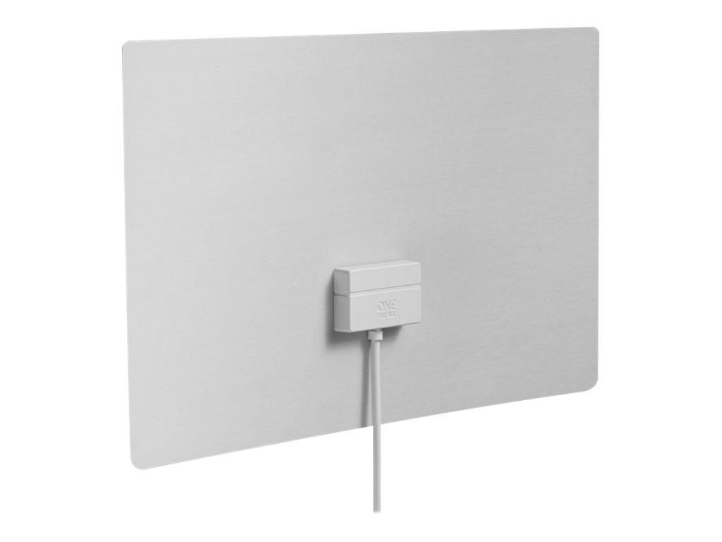 One For All SV 9440 aktiv indendørs antenne - fladt panel, sort/hvid
