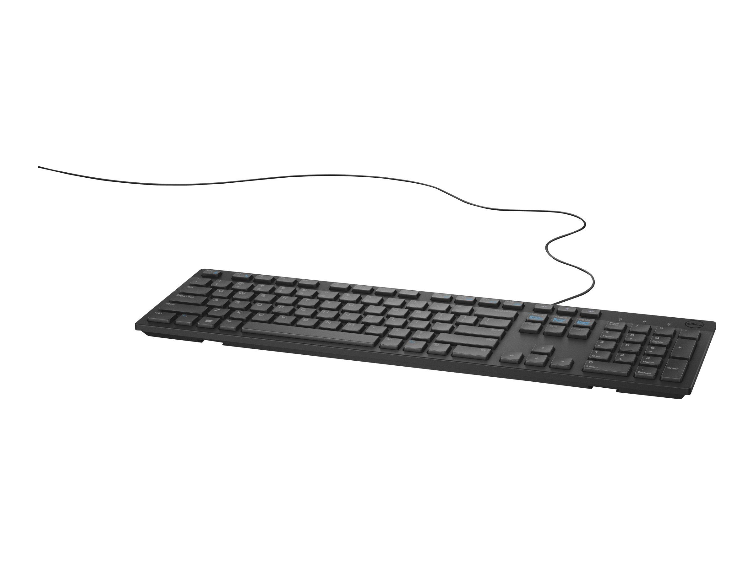 Dell KB216 kablet tastatur - dansk layout, sort