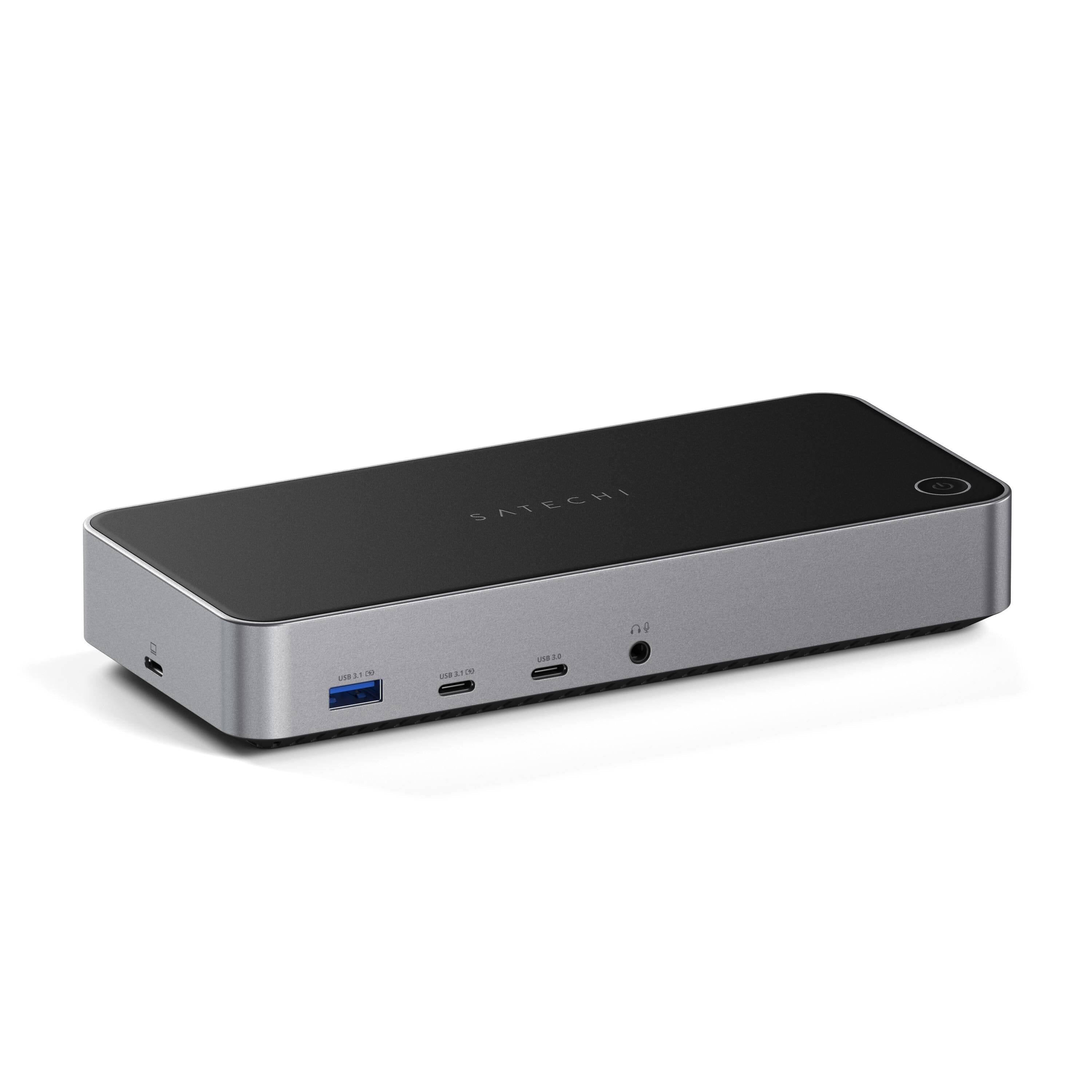 Satechi Triple 4k Display Ledningsført Dock Sort, Sølv Dock