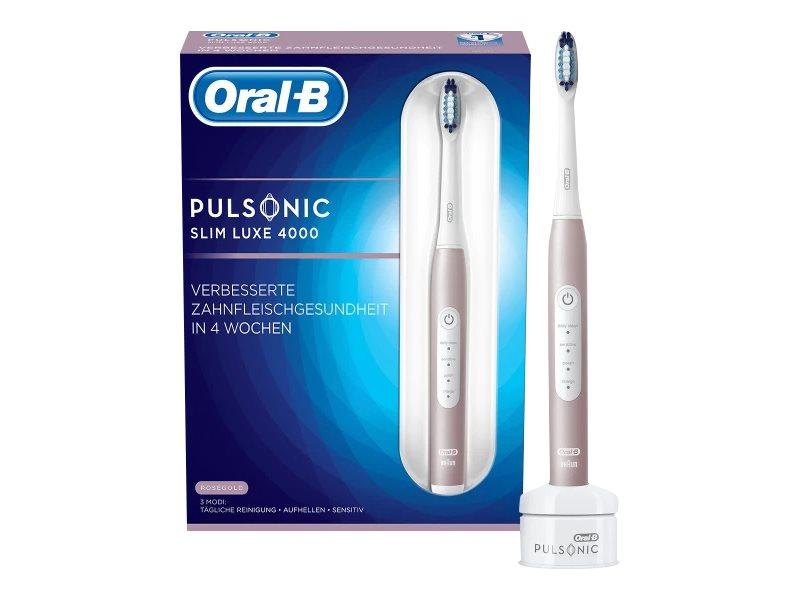 Oral-B Pulsonic Slim Luxe 4000 elektrisk tandbørste, platin