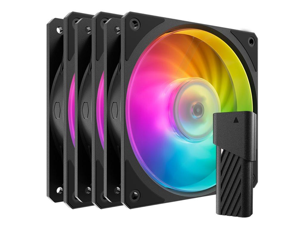 Cooler Master Mobius 120P ARGB kabinetblæsere 120 mm - 3-pack, sort billede