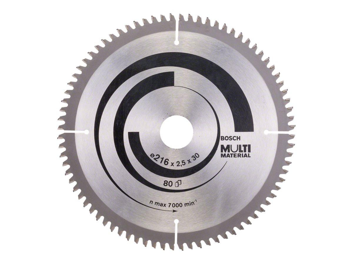 Rundsavsklinge Bosch Multi Material 216 × 2,5 × 30 mm, 80T