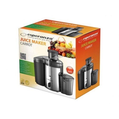 Esperanza EKJ002 saftpresser 500 W - sort rustfrit stål