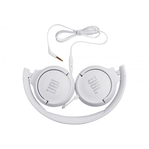 JBL Tune 500 kablede on-ear hovedtelefoner - hvid