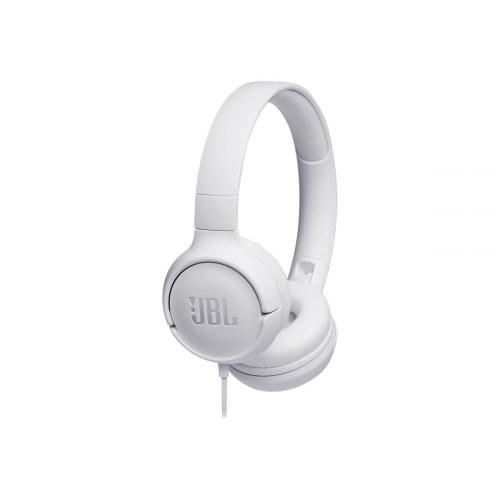 JBL Tune 500 kablede on-ear hovedtelefoner - hvid