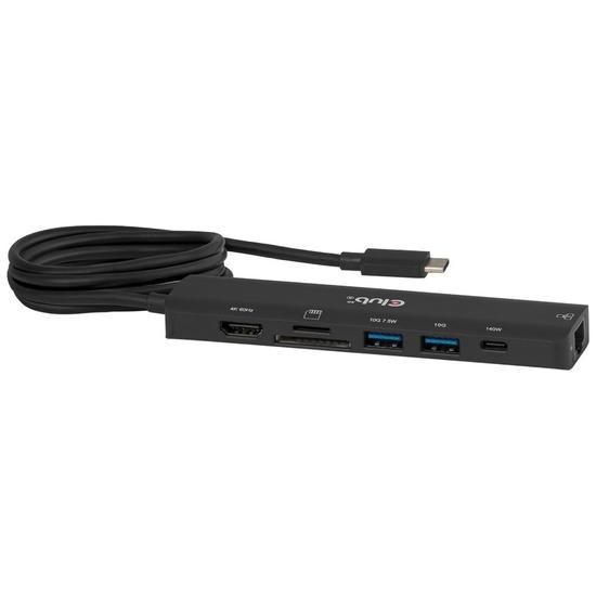 CLUB3D CSV-2555 - 7-i-1 USB-C hub med HDMI og Gigabit Ethernet