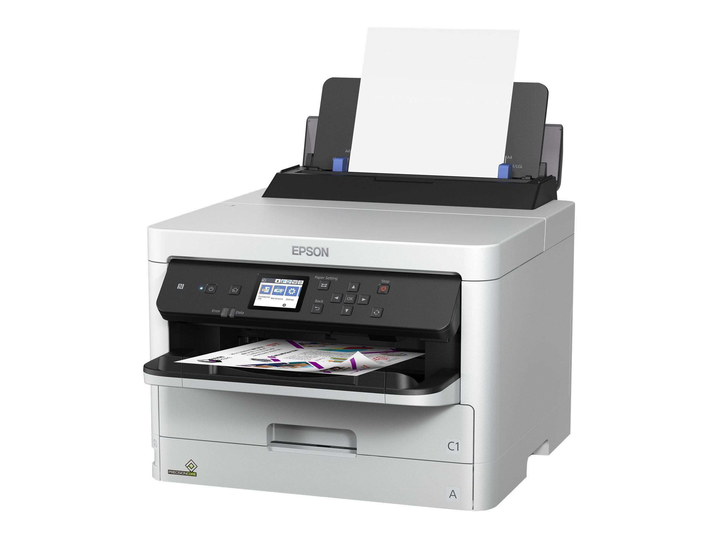 Epson WorkForce Pro WF-C529RDW - Printer - farve - Duplex - blækprinter - A4/Legal - 4800 x 1200 dpi - op til 24 spm (mono) / op til 24 spm (farve) - kapacitet: 830 ark - USB 2.0, Gigabit LAN, Bluetooth, Wi-Fi(n), USB 2.0 vært