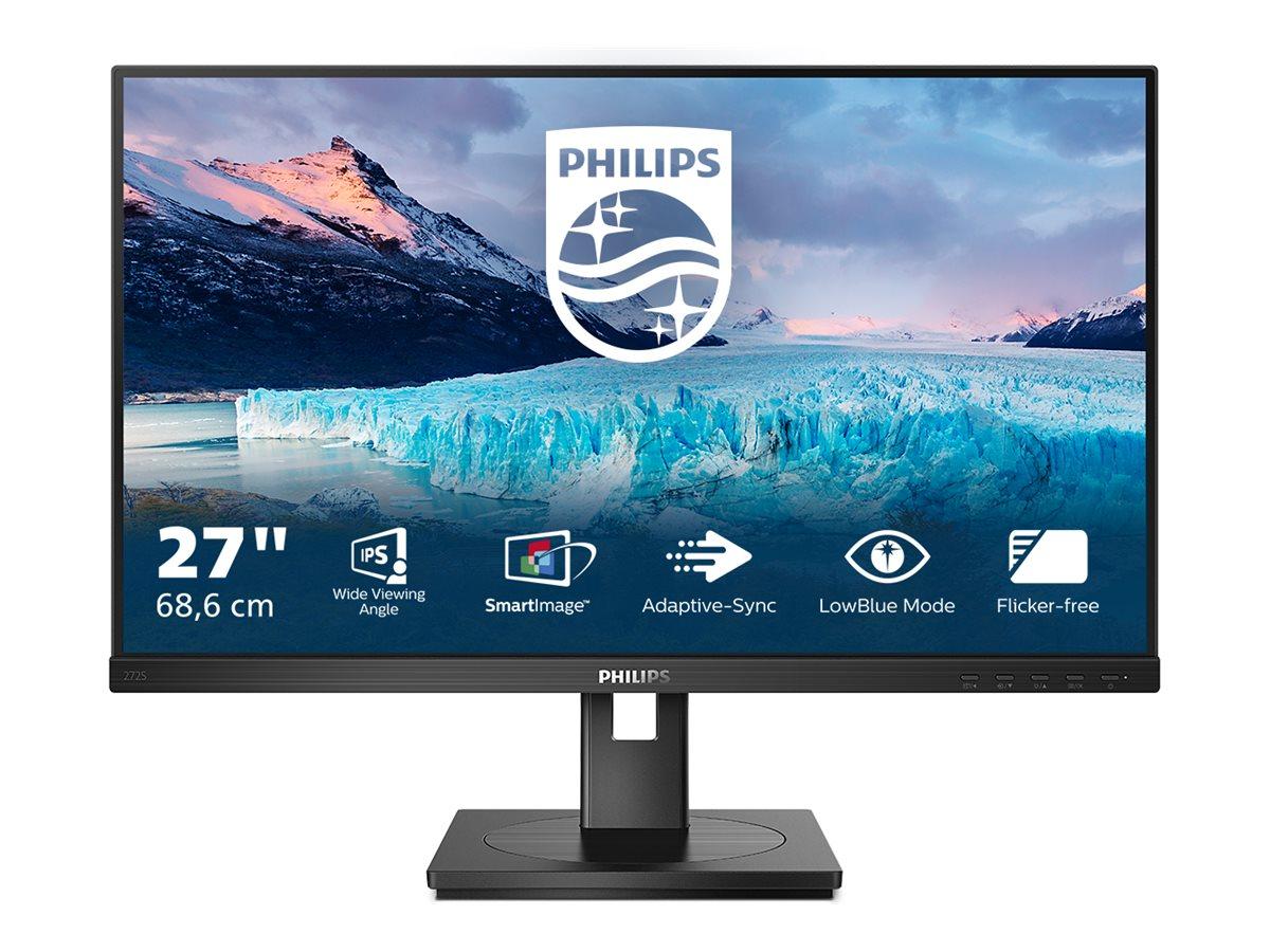 Philips S-line 272S1M 27" IPS Full HD skærm - 75 Hz, HDMI/DP/DVI/VGA, USB-hub