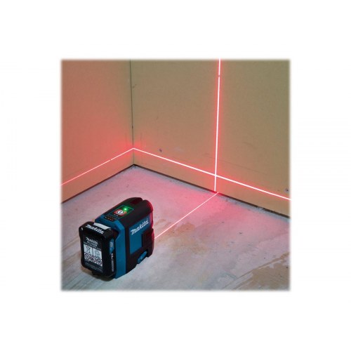 Makita SK105D krydslaser - rød laser, selvnivellerende
