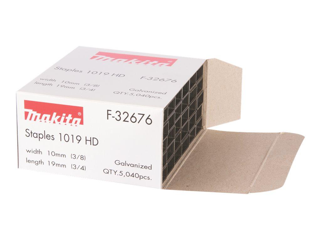 Makita 1019HD - Hæfteklammer - 5040 stykker - længde: 19 mm - bredde: 10 mm - for Makita DST221