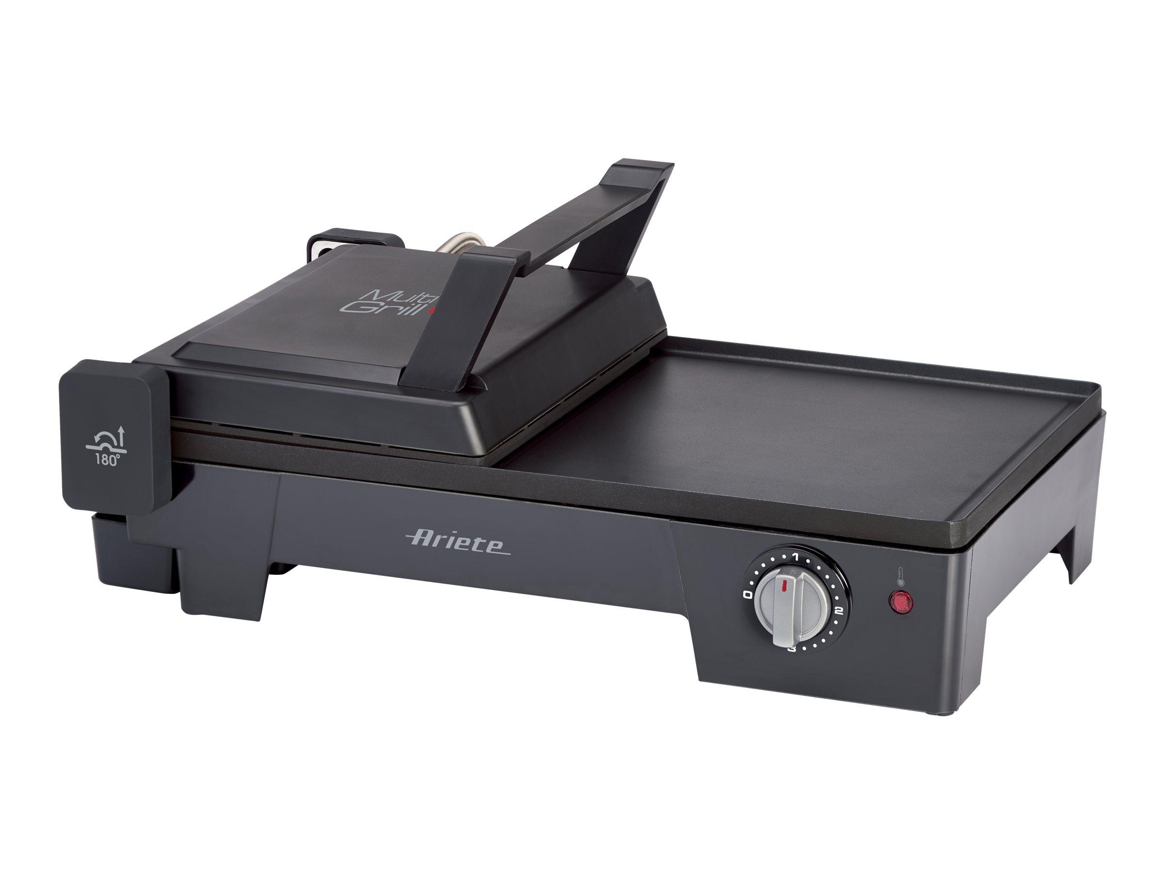 Ariete 1916 MultiGrill 3 i 1 elektrisk paninigrill og grill 2400 W - sort