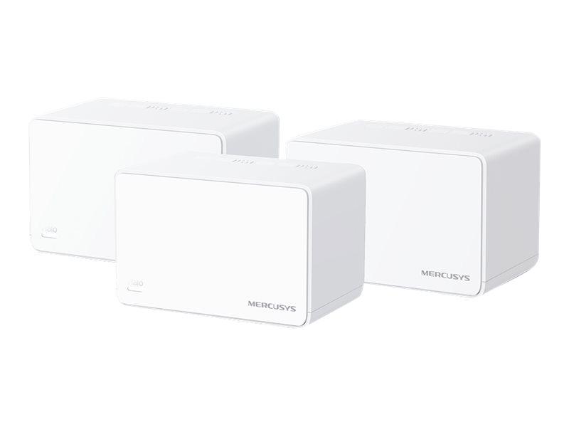 Mercusys Halo H80X (3-pack), Hvid, Intern, Mesh-system, 650 m², Dual-band (2,4 GHz / 5 GHz), Wi-Fi 6 (802.11ax)