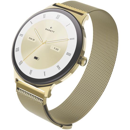 Garett Verona 2 Glow 43 mm smartwatch - guld, rustfrit stål