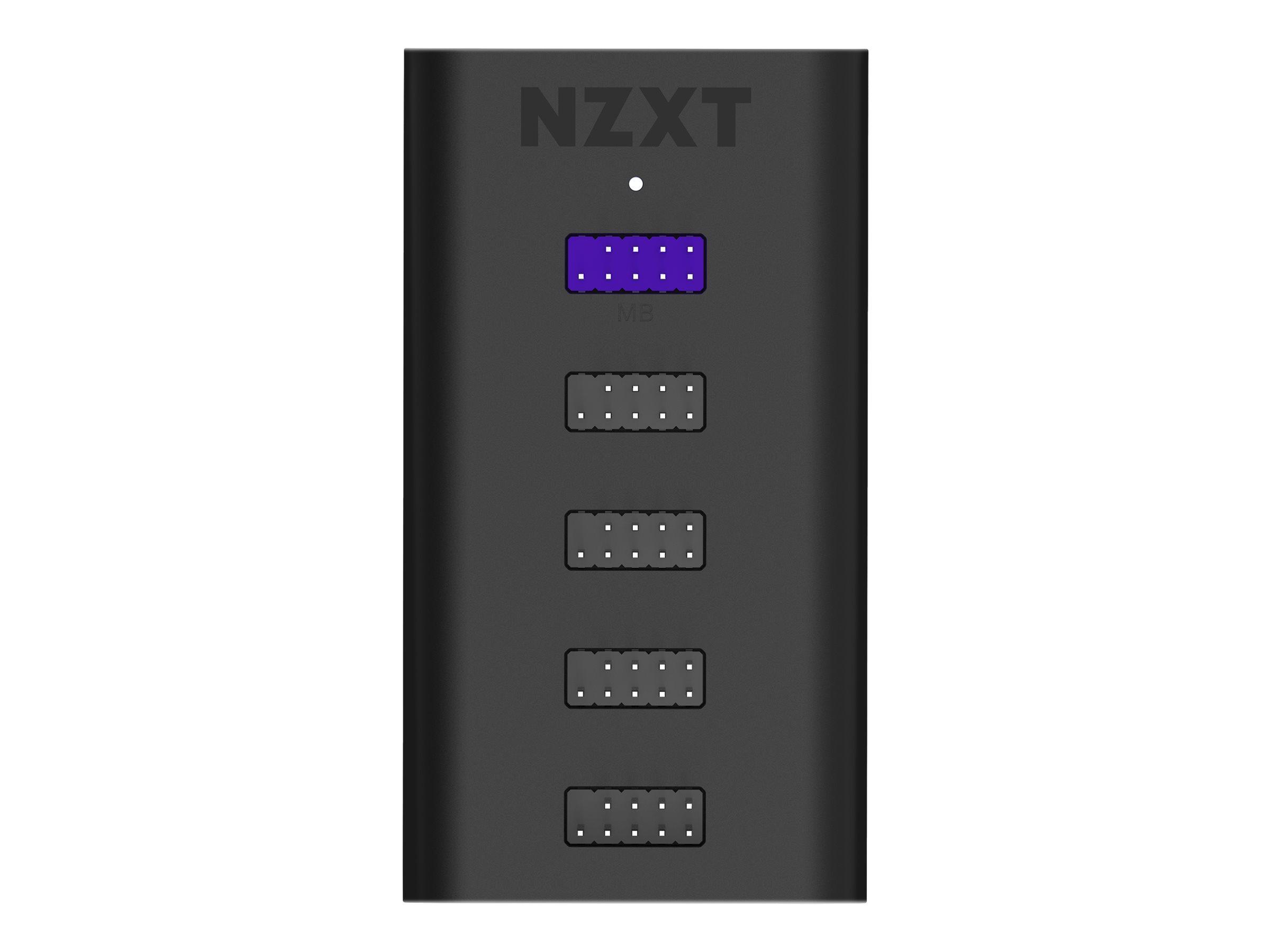 NZXT Internal USB Hub AC-IUSBH-M3 - intern USB 2.0 hub, 4 porte - sort