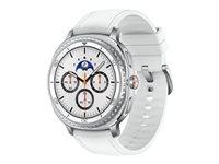 Samsung Galaxy Watch8 Classic 46 mm - sølv/hvid smartwatch