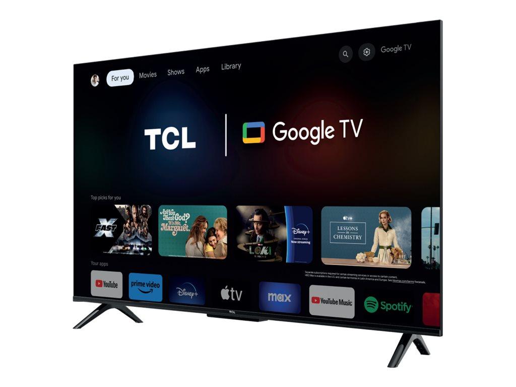 TCL 55T69C 55" 4K QLED Google TV - børstet metal