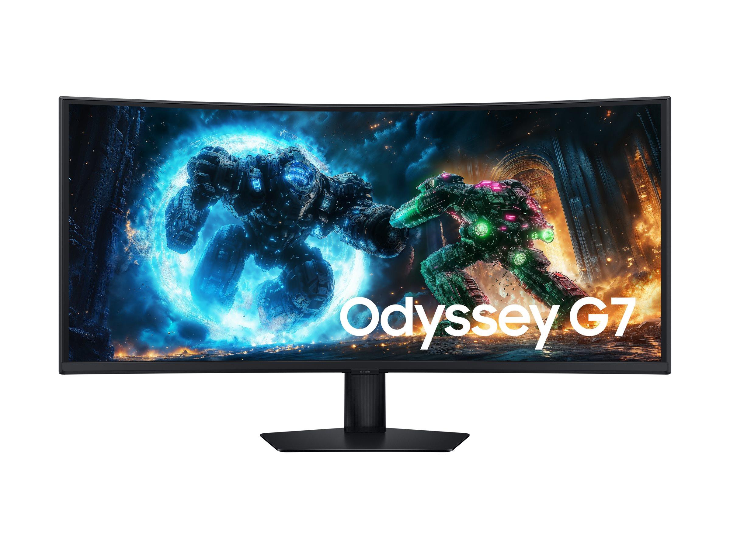 Gaming skærm Samsung Odyssey G7 40" kurvet WUHD 180 Hz billede