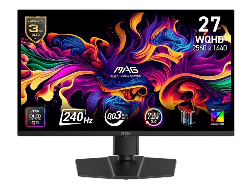 Skærm 27" MSI MAG 273QP QD‑OLED - WQHD 240 Hz billede