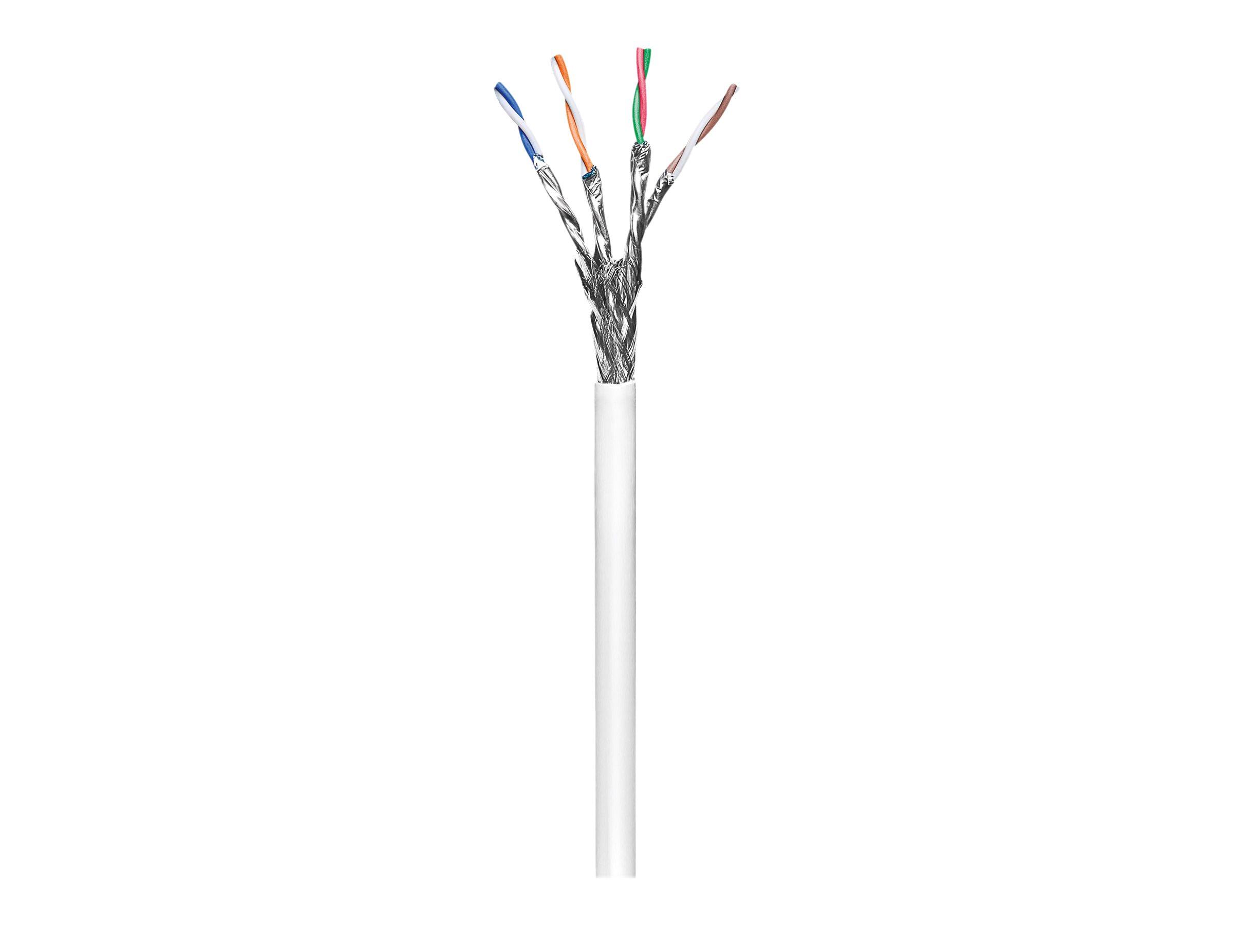 Netværkskabel CAT 6 S/FTP 100 m - Goobay, hvid