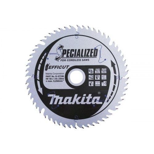 Rundsavsklinge 165 mm - Makita Efficut, 56 tænder