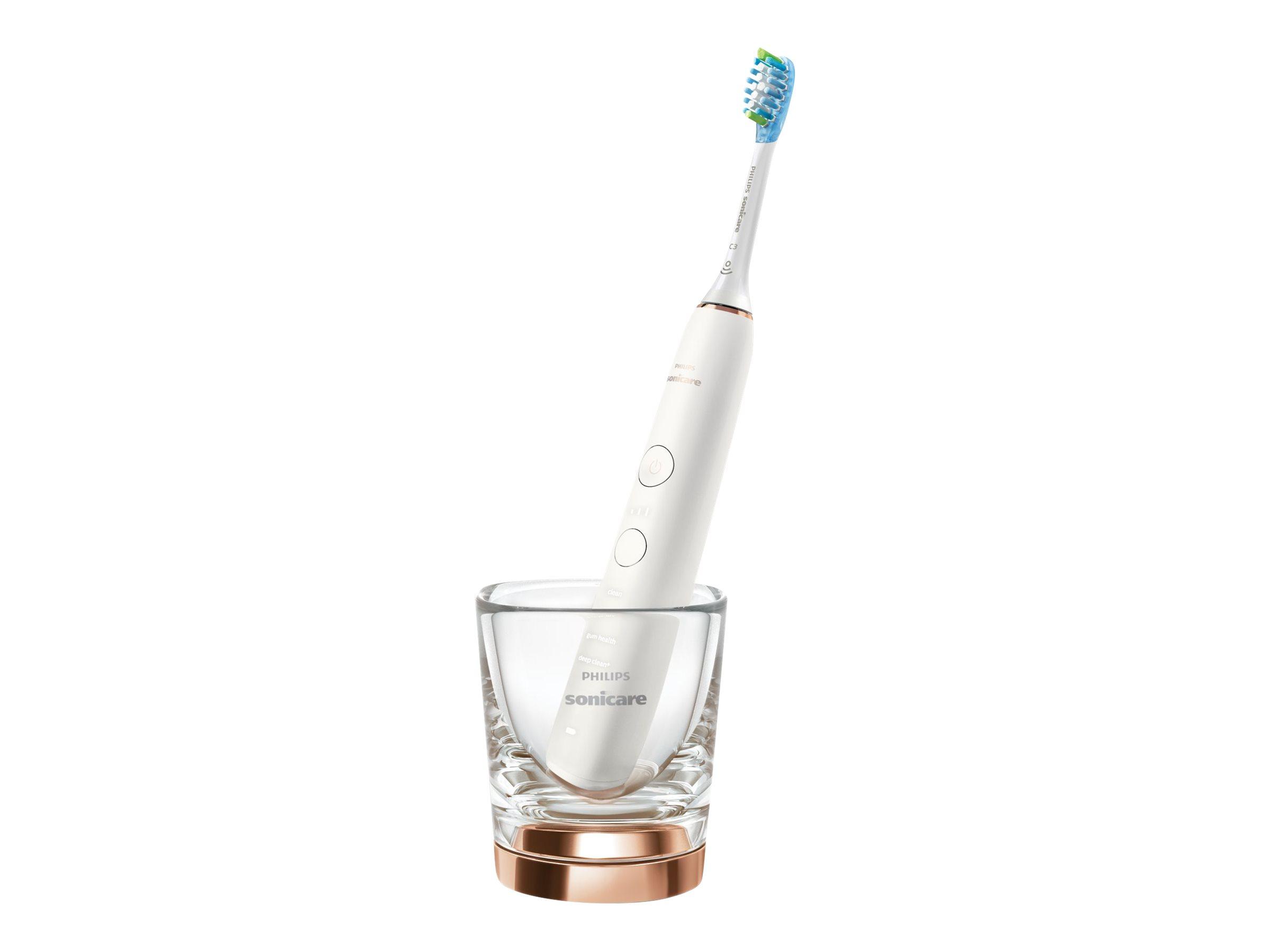 Elektrisk tandbørste Philips Sonicare DiamondClean 9000 HX9911 - rosaguld/hvid