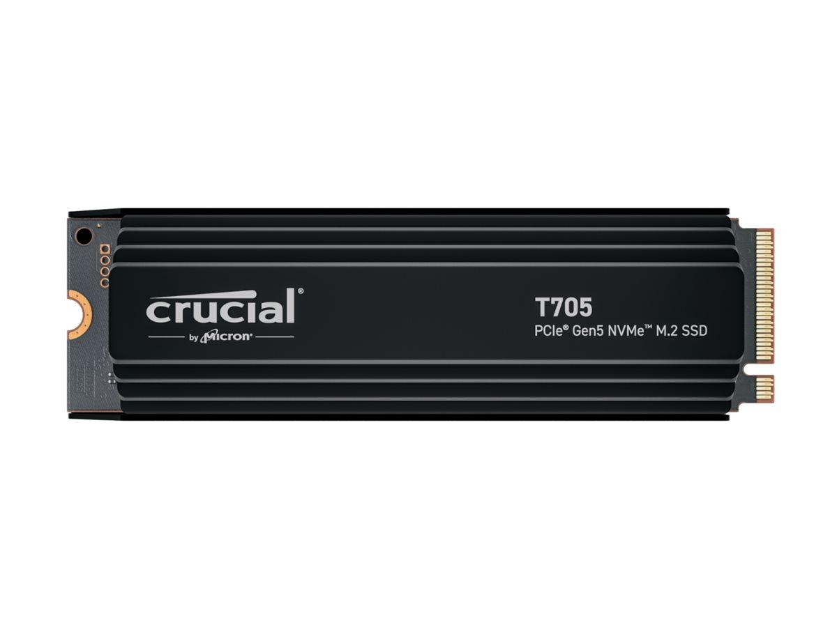 SSD M.2 NVMe - Crucial T705 1 TB PCIe 5.0 med køleplade billede